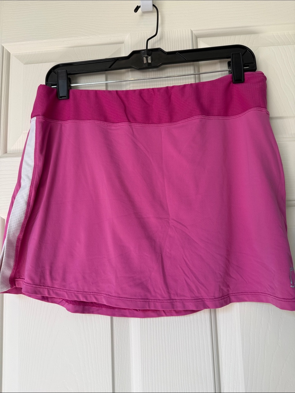 SkirtSports Hot Pink Athletic Skort with Silver Logo